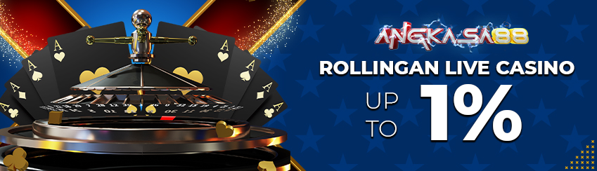LIVE CASINO BONUS  ROLLINGAN 1%